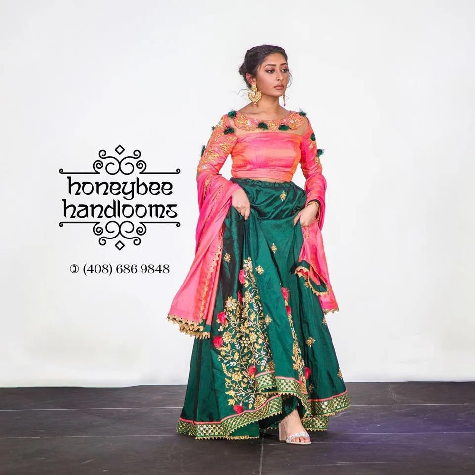 Indian Lehenga | Halfsaree | Teens Lehenga| Silk Lehenga | Silk Pavada | Designer Lehenga | Langa Voni | Traditional Lehenga | Indian Dress