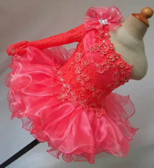 Infant/toddler/baby/children/kids glitz Girl's Pageant Dress for birthday  G086－4