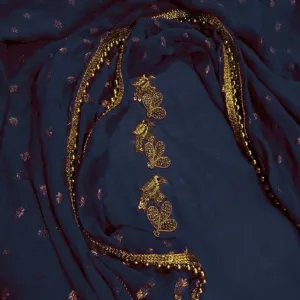 Ink Blue Punjabi Salwar Suit