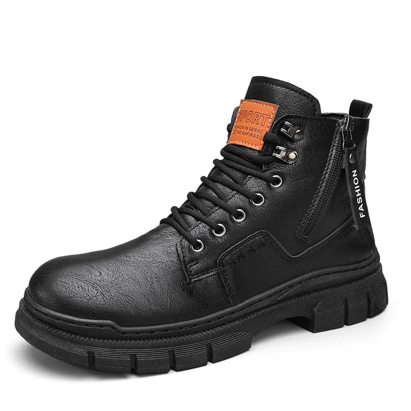 INSTOCK-Men's autumn and winter new Martin boots