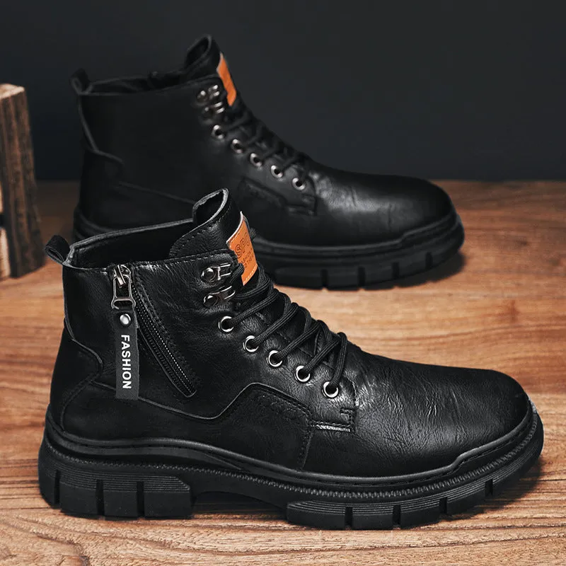 INSTOCK-Men's autumn and winter new Martin boots