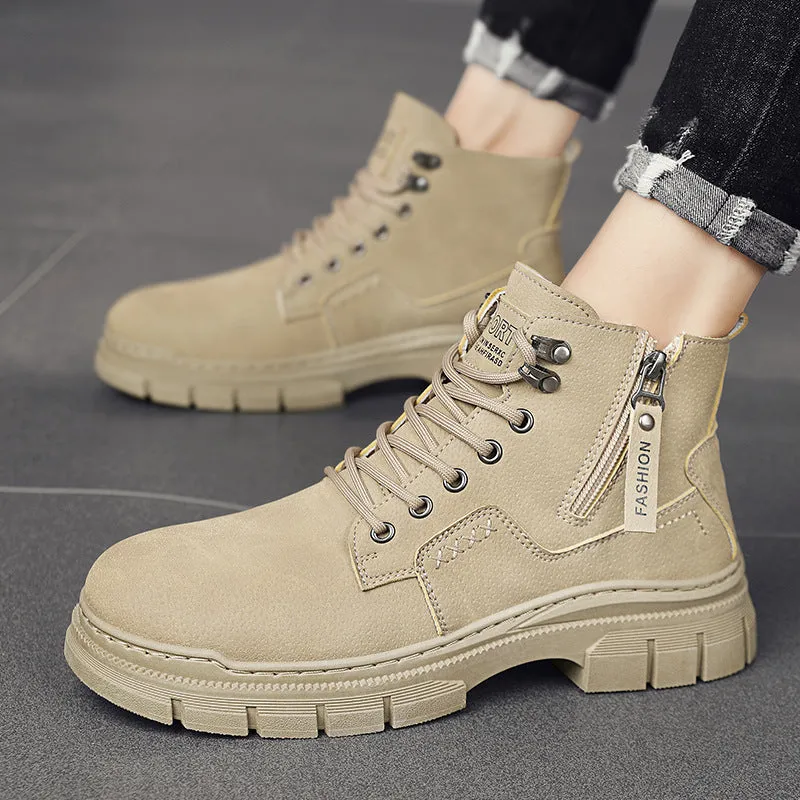 INSTOCK-Men's autumn and winter new Martin boots