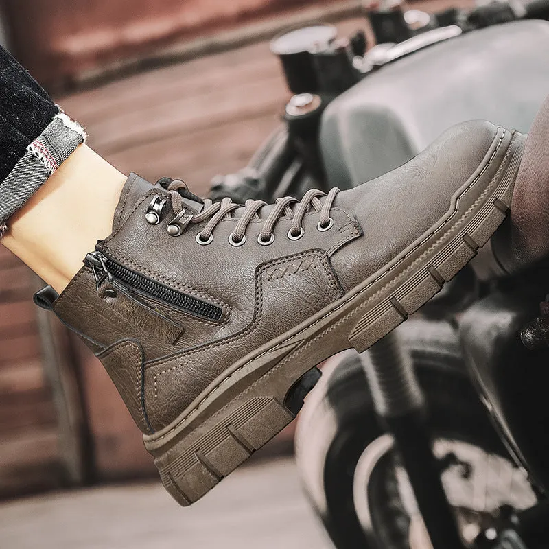 INSTOCK-Men's autumn and winter new Martin boots