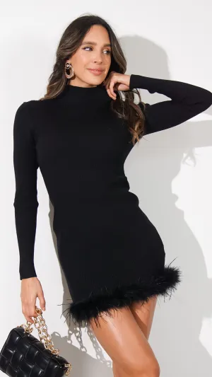 Jazlynn Mini Turtleneck Dress