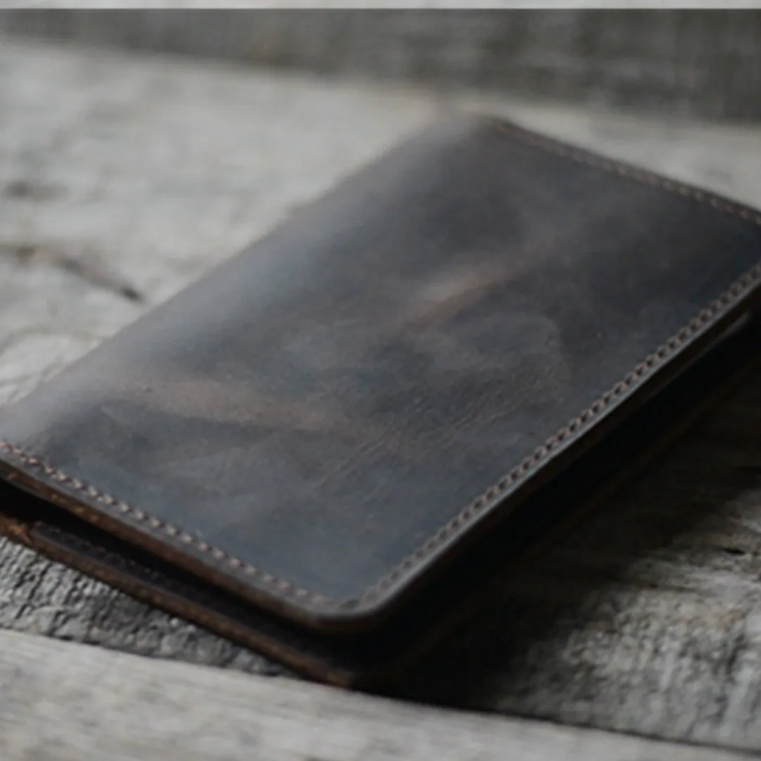 JJNUSA  Genuine Leather Distressed Wallet for One Plus 8t Case