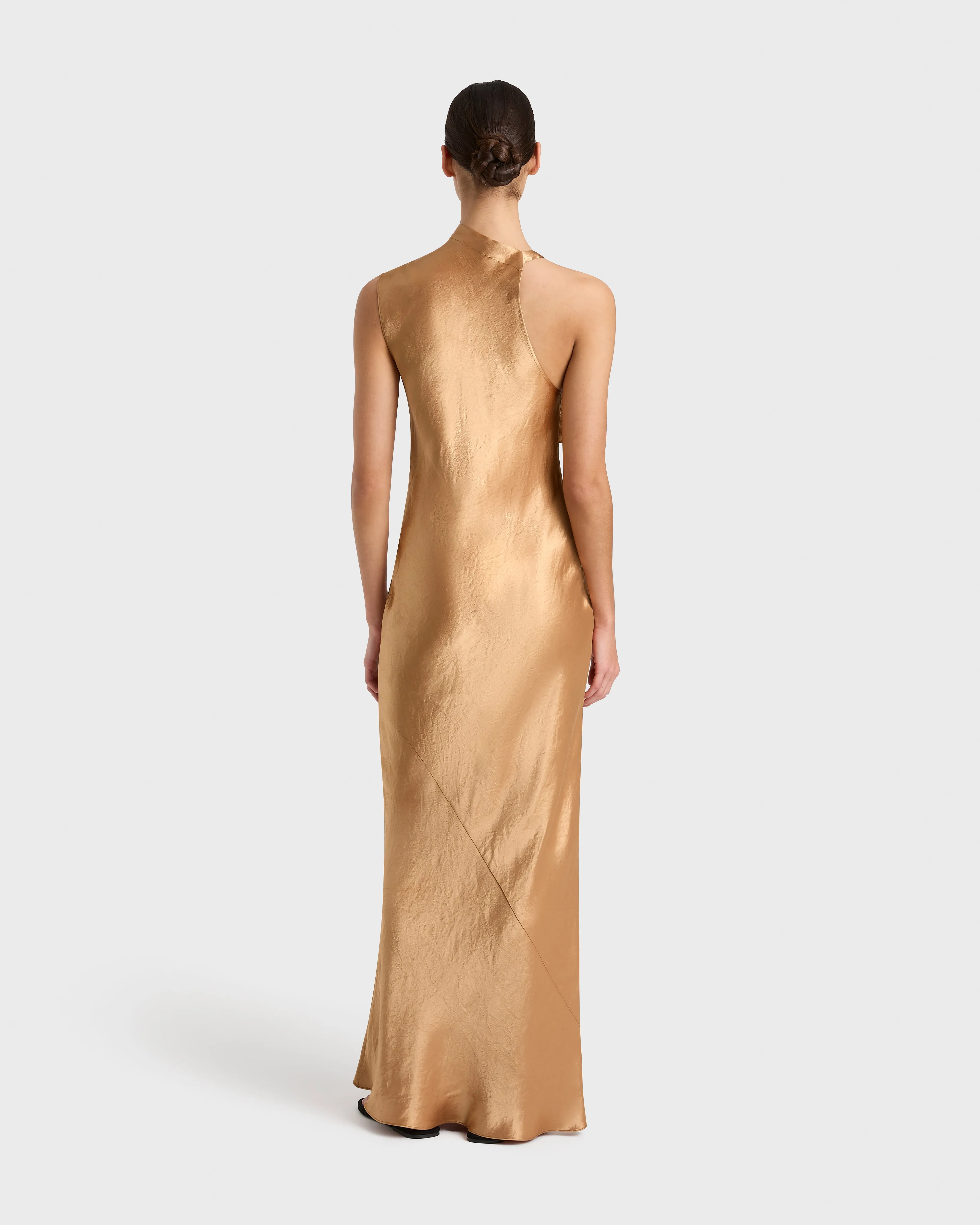 Kobe Open Shoulder Maxi Dress - Honey