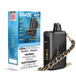 Kraze Luna - Sapphire Blue Razz Ice Disposable Vape
