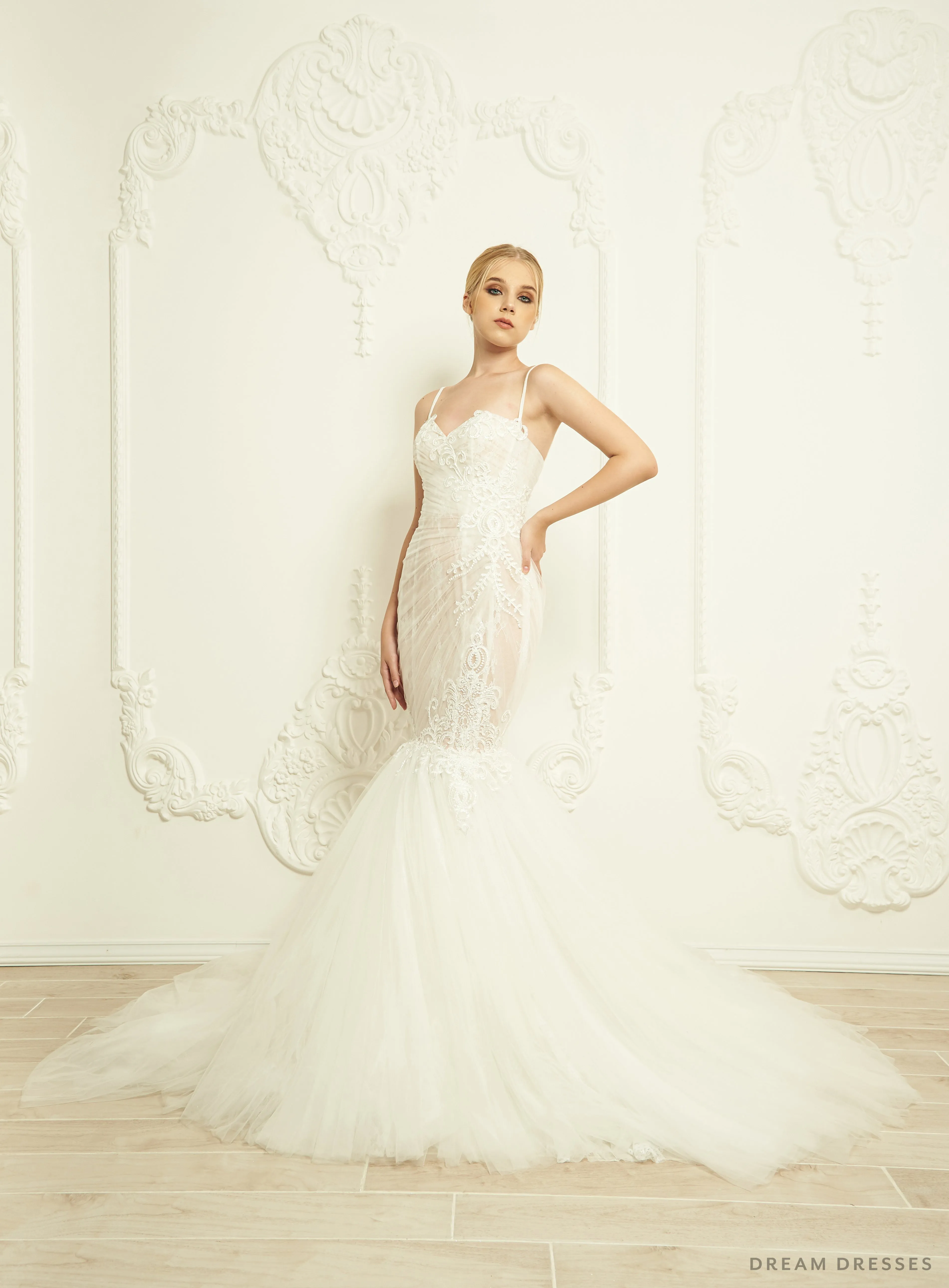 Lace Trumpet Wedding Dress (#Cierra)
