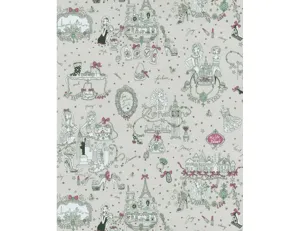 Landmarks Articles Grey Pink 7310-10 Wallpaper