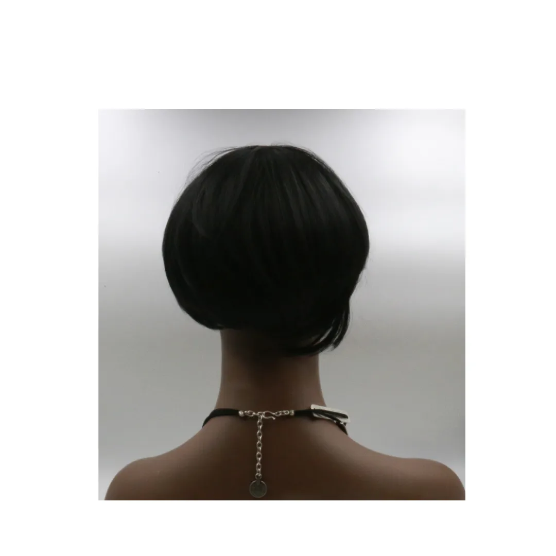 Leather Rope Necklace - Pewter