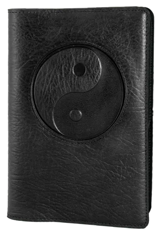 Leather Yin & Yang Refillable Journal