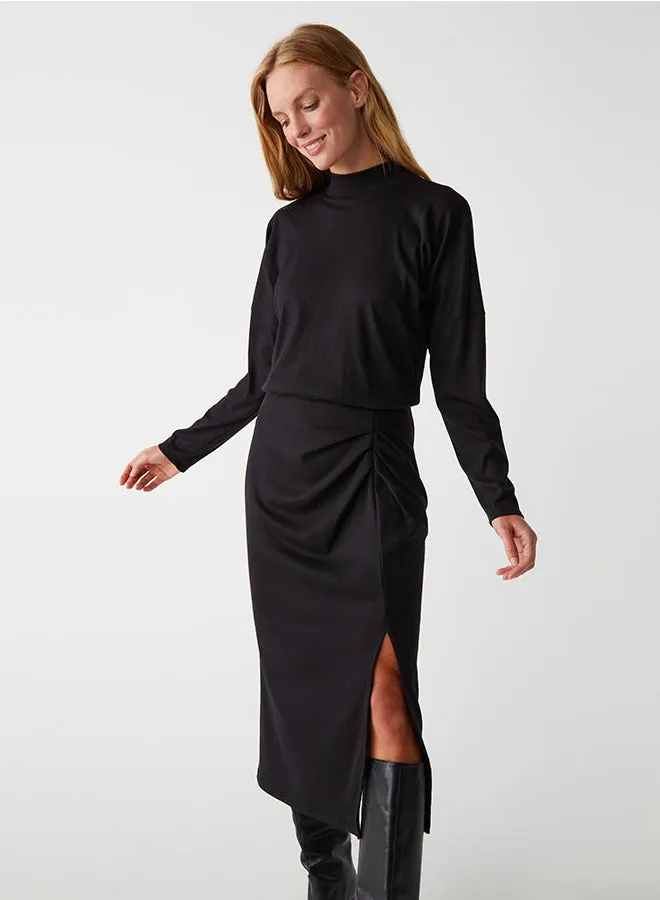 Lila Blouson Midi dress
