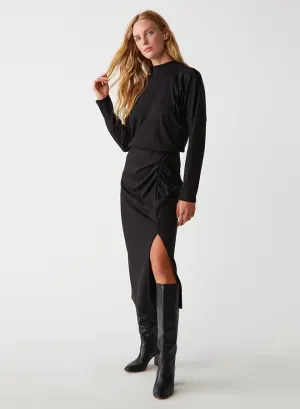 Lila Blouson Midi dress