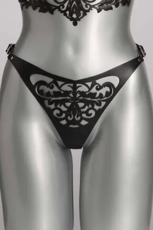 Lilly Leather Thong