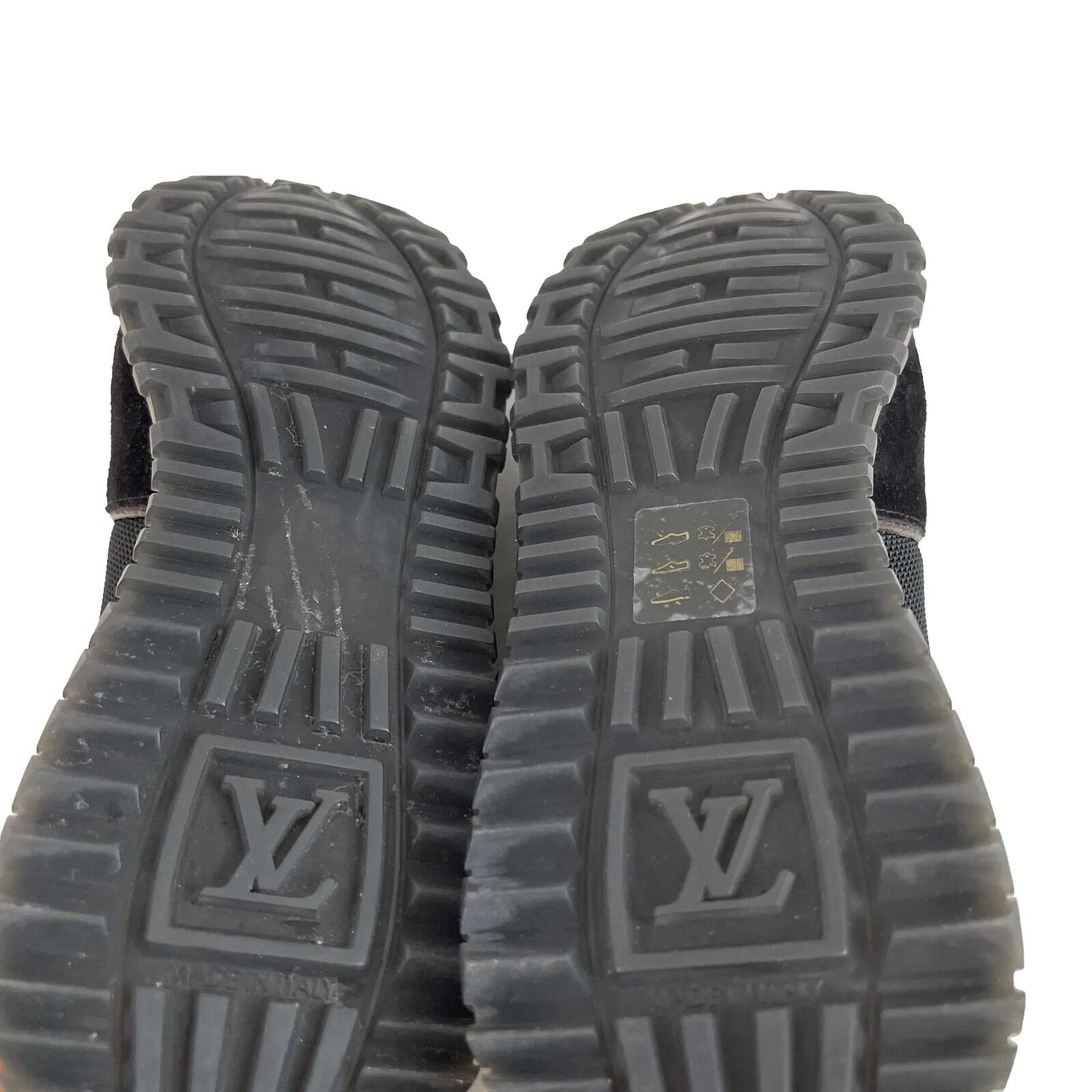 Louis Vuitton Women's Run Away Black and Brown Monogram Sneakers 38 US 8