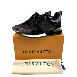 Louis Vuitton Women's Run Away Black and Brown Monogram Sneakers 38 US 8