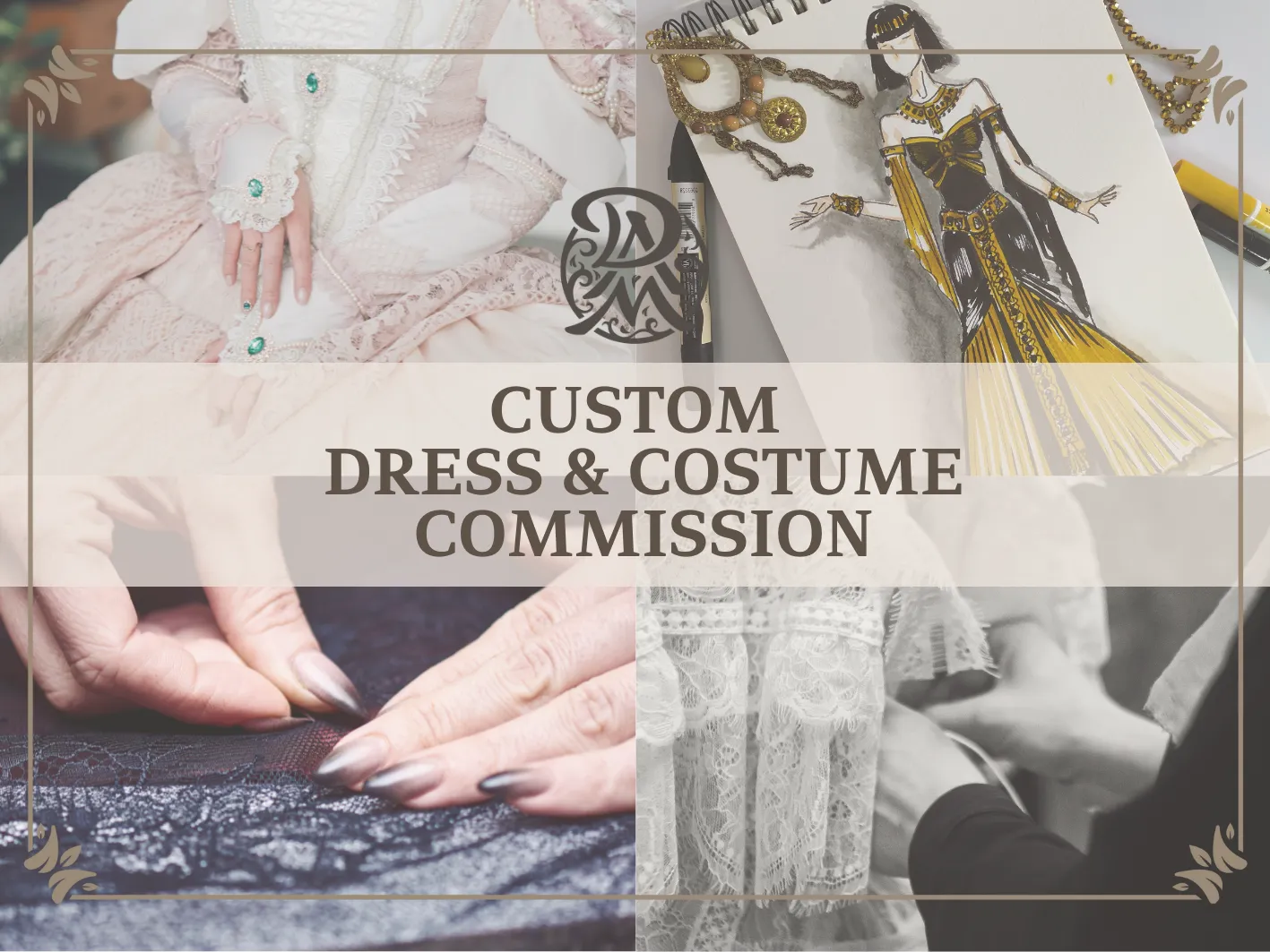 Luxury custom commission dress