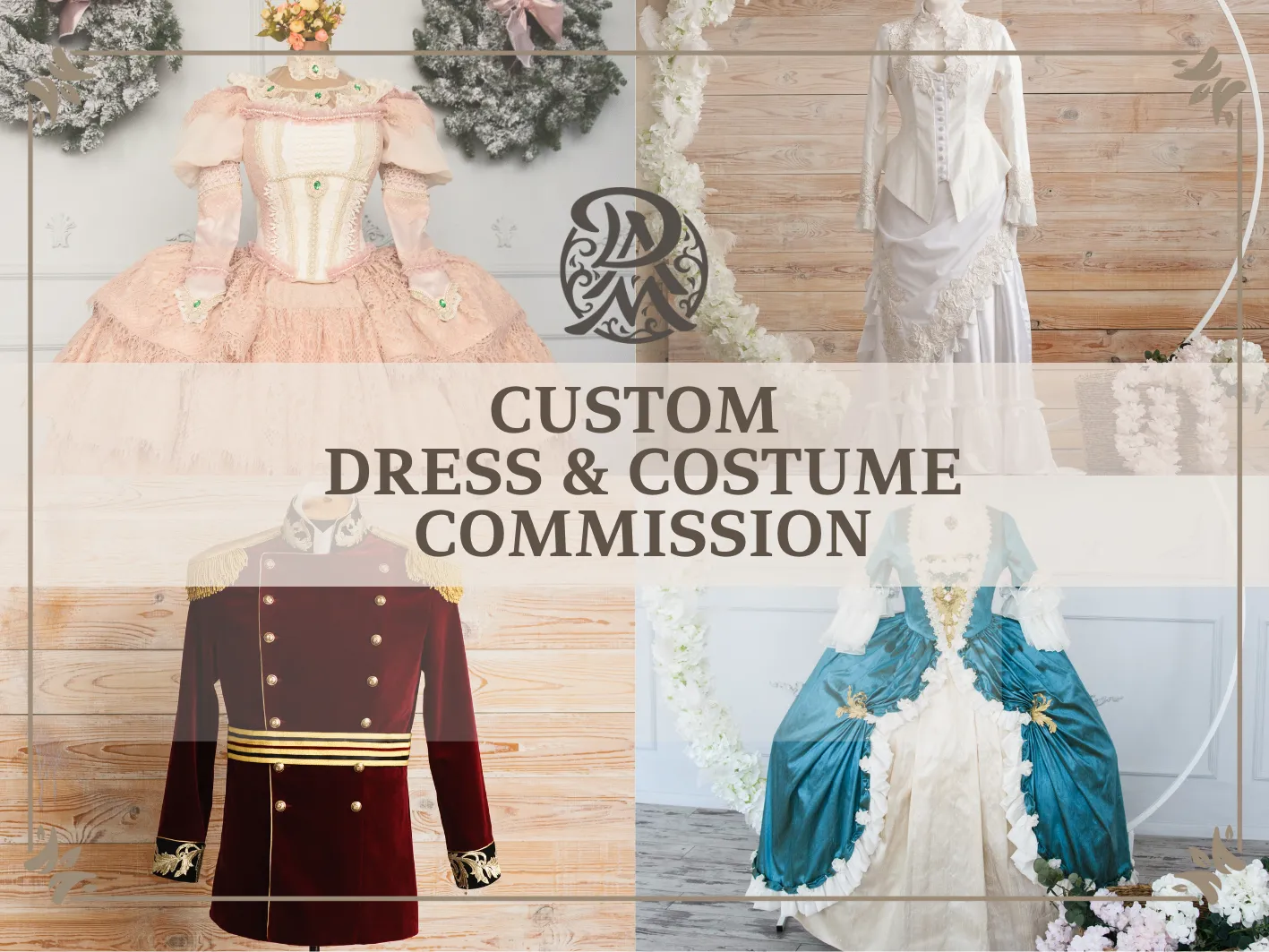 Luxury custom commission dress