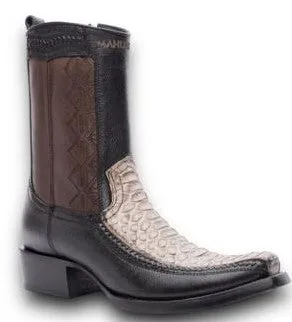 Mahuestic Python Ankle Boots