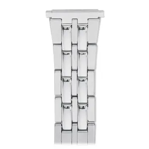 Men's 18-22MM Wrapped Link Straight Adjustable End with Removable Links for Sizing in Silver, Gold and Dual Tone