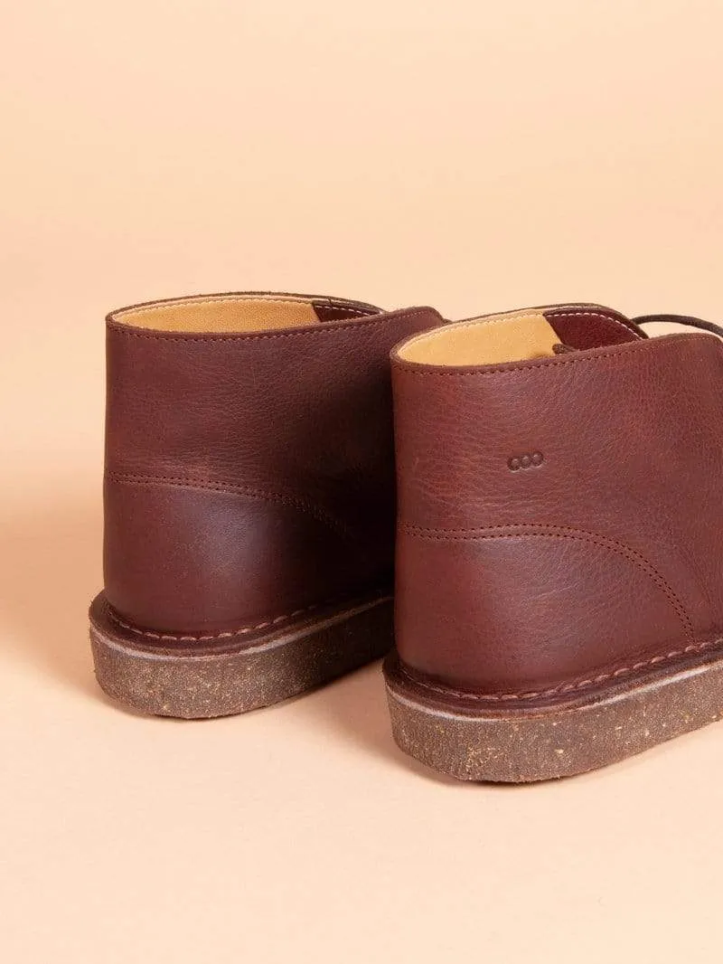 Men's Colombian Leather Desert Boots - Brown