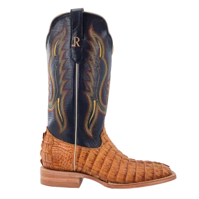 MENS SADDLE HORNBACK CAIMAN R WATSON BOOTS