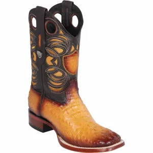 Men's Wild West Caiman Hornback Ranch Toe Boots 282402