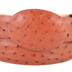 Men's Wild West Ostrich Skin Cowboy Belt 2C110303
