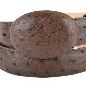 Men's Wild West Ostrich Skin Cowboy Belt 2C110307
