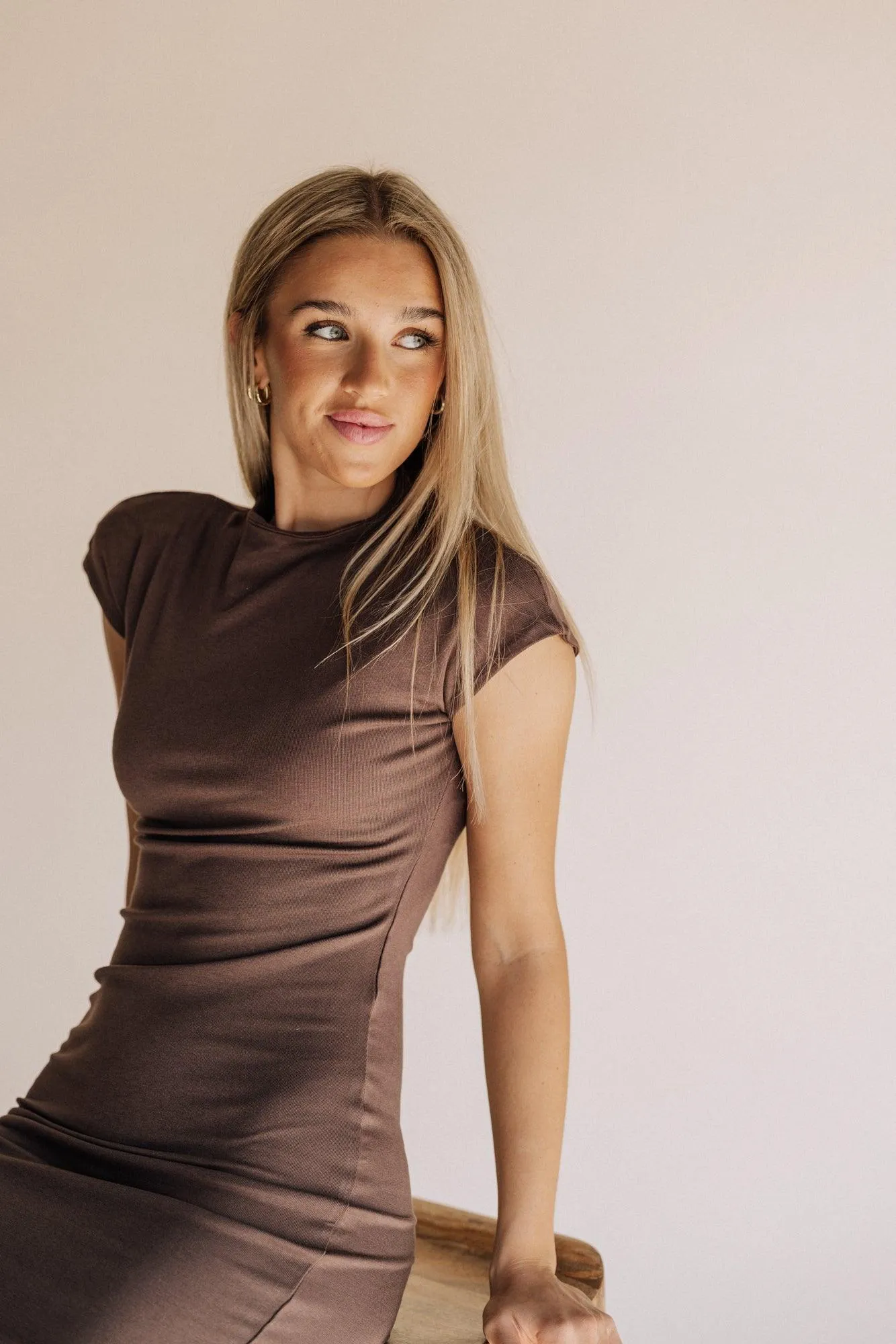 Mindy Cap Sleeve Midi Dress