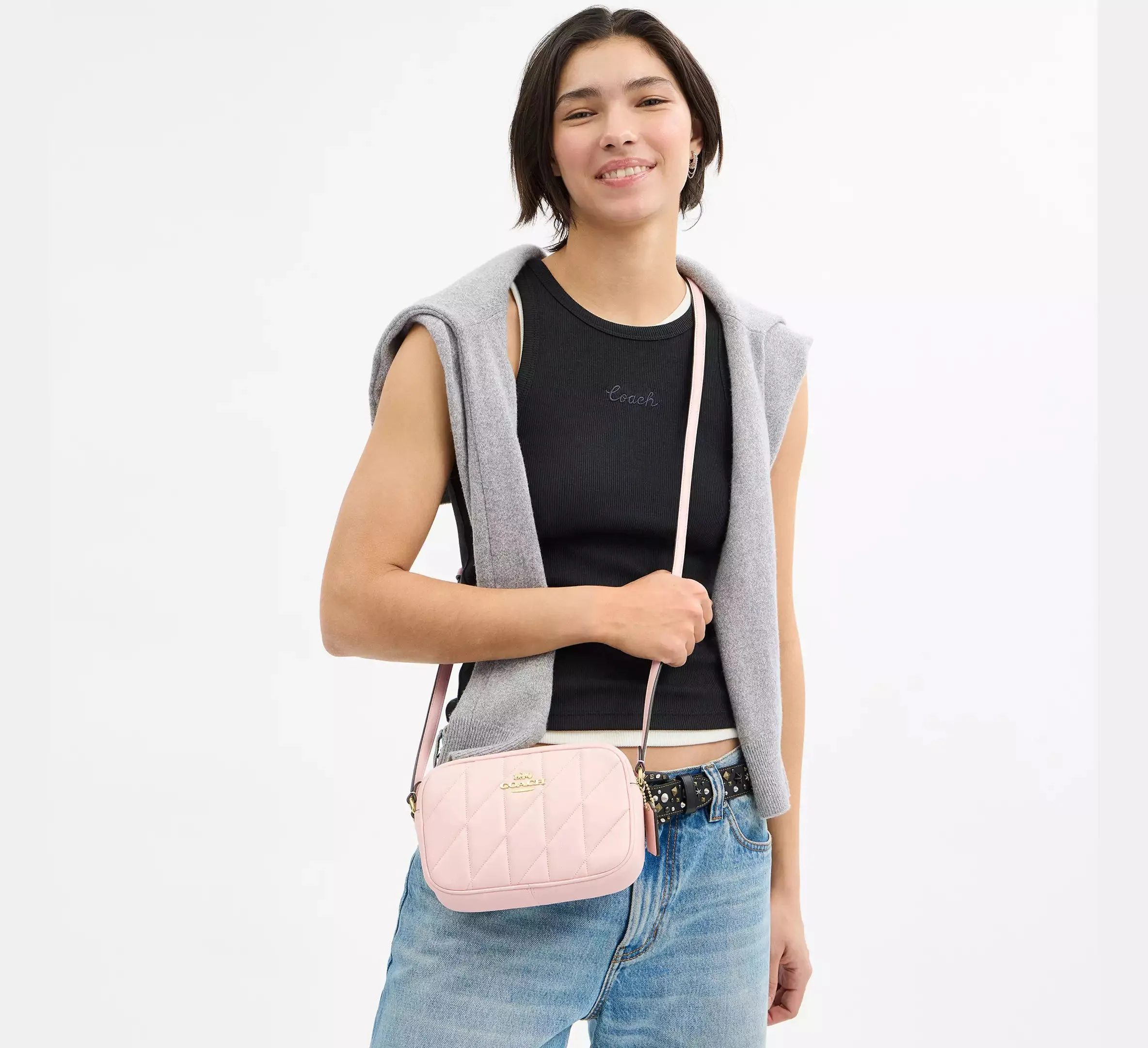 Mini Jamie Camera Bag With Quilting