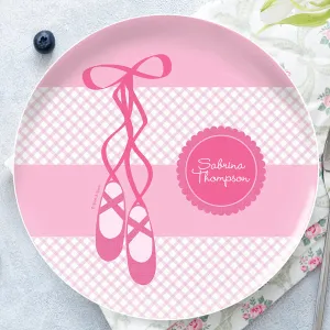 My Ballerina Shoes Personalized Kids Plates
