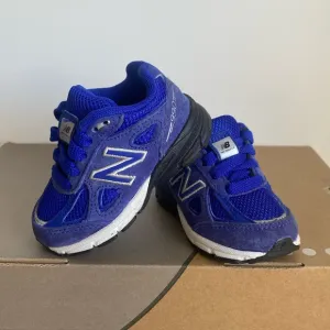 New Balance 990 Blue/White Toddler Sneakers- SZ 4 C