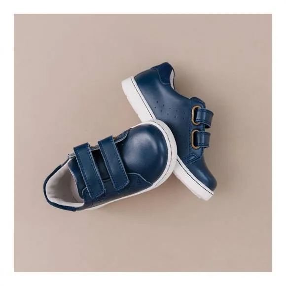 NEW L'AMOUR kid's kyle double velcro sneaker in navy