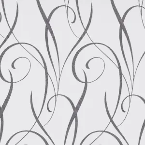 Ornamental Motifs Black Silver 5745-15 Wallpaper