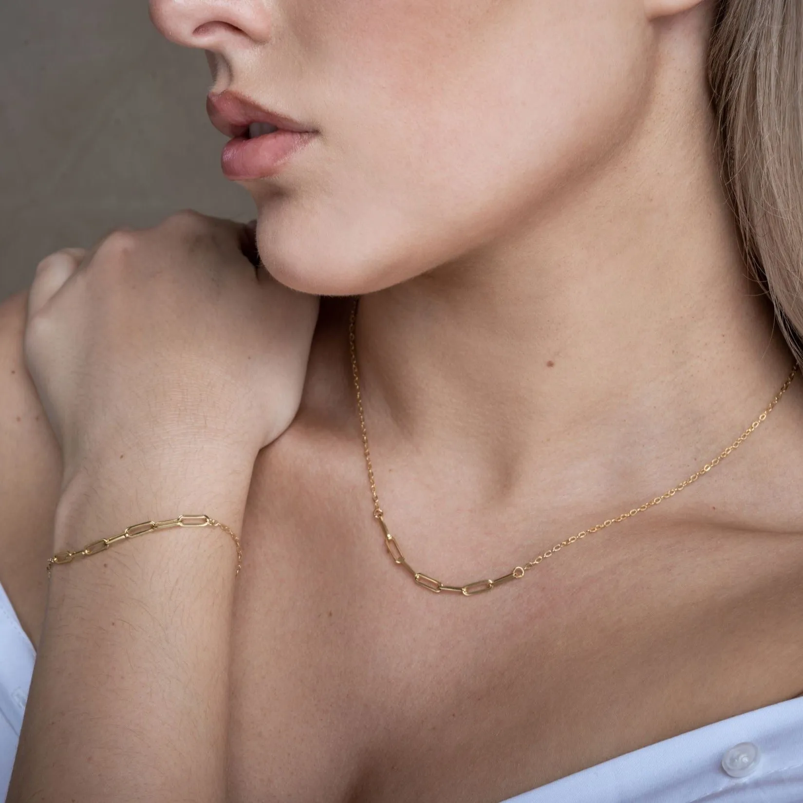 Paperclip Detail Necklace