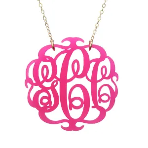 Paris Script Monogram Necklace (WS)