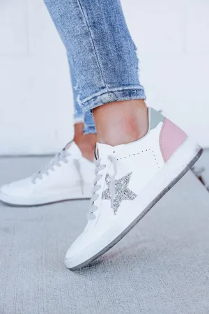 Paz Sparkle Sneaker by ShuShop - Silver