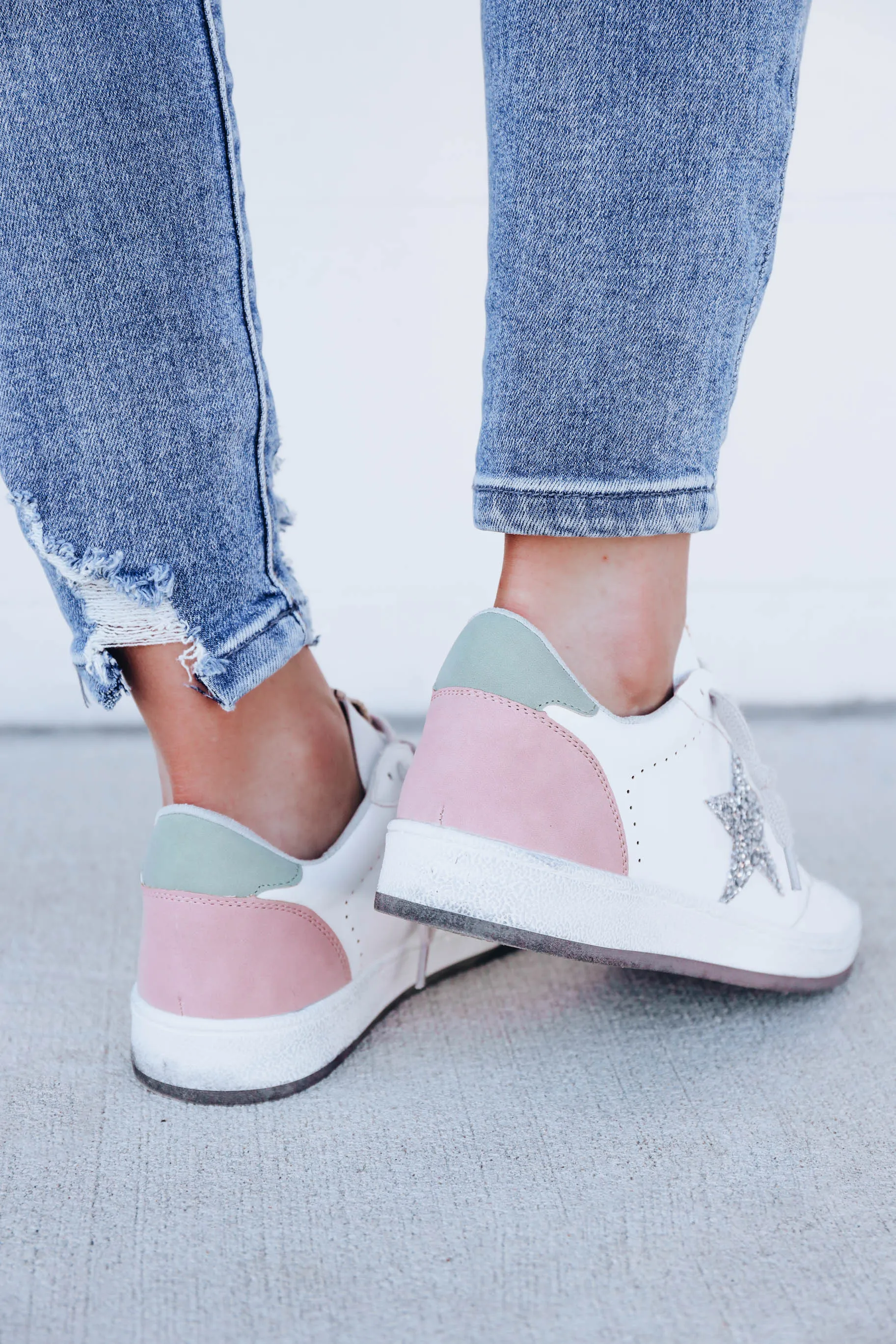Paz Sparkle Sneaker by ShuShop - Silver