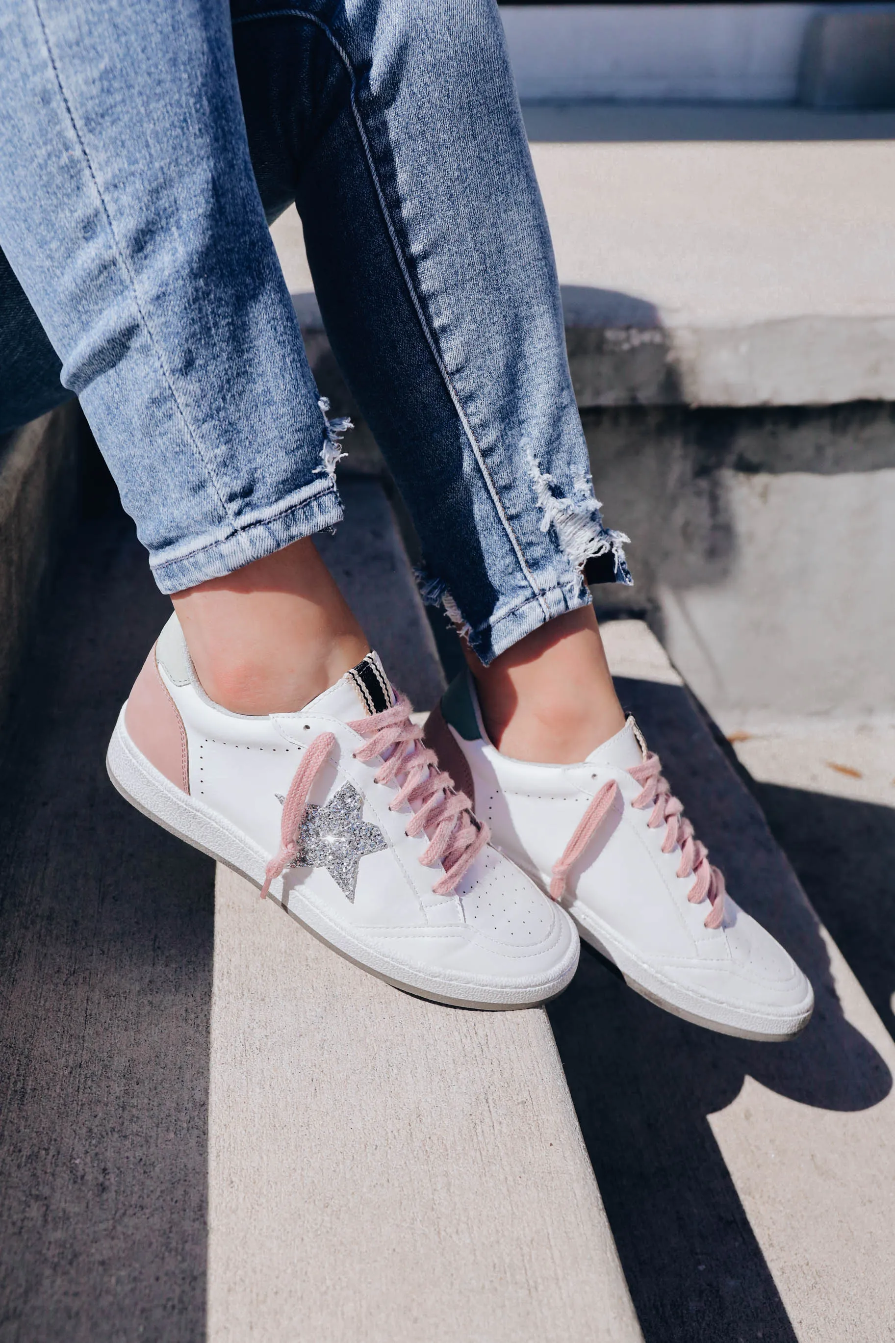 Paz Sparkle Sneaker by ShuShop - Silver