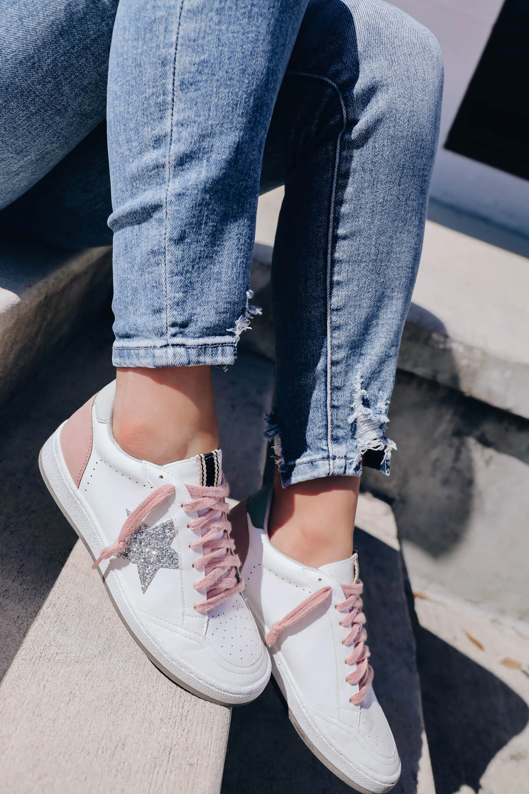 Paz Sparkle Sneaker by ShuShop - Silver