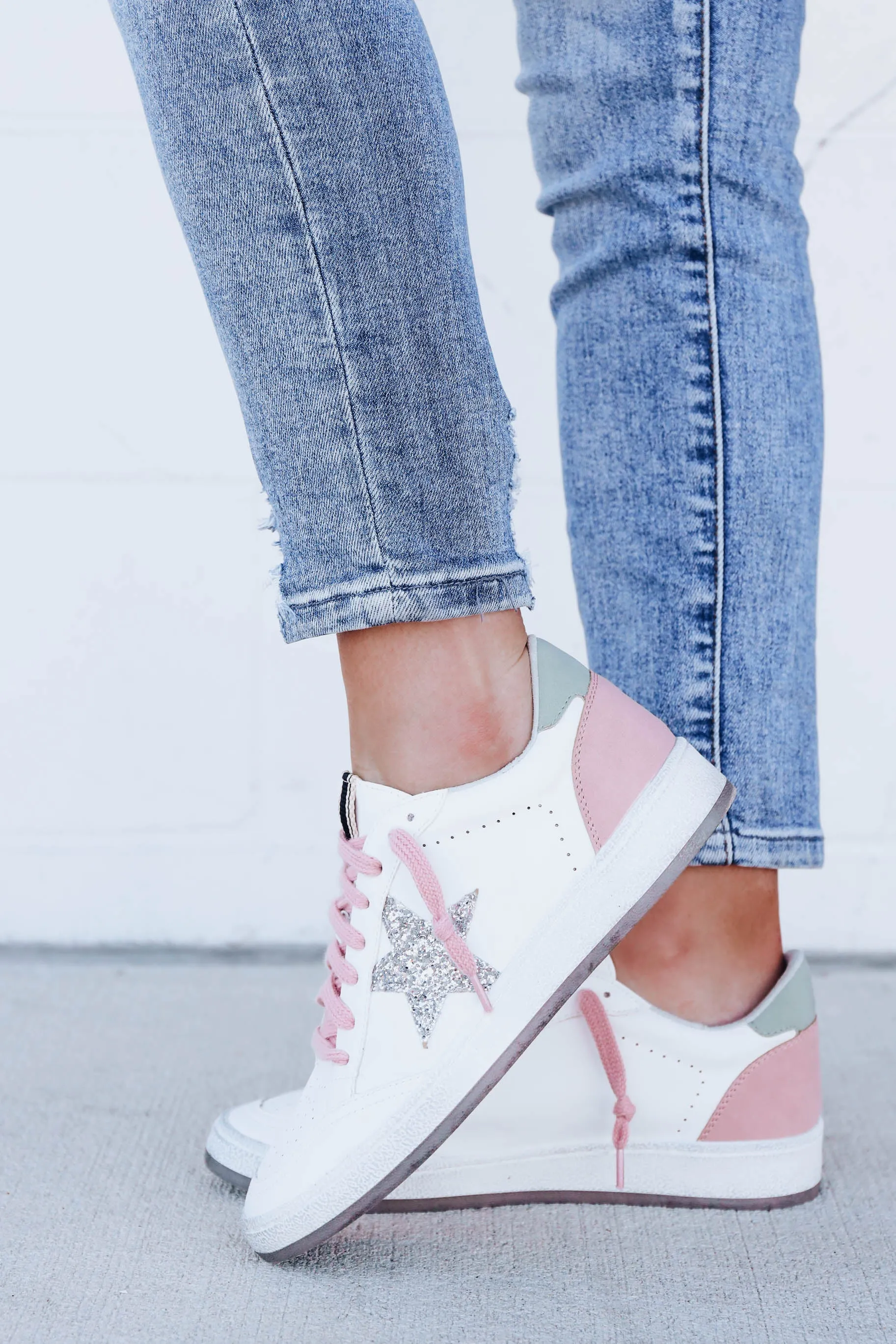 Paz Sparkle Sneaker by ShuShop - Silver