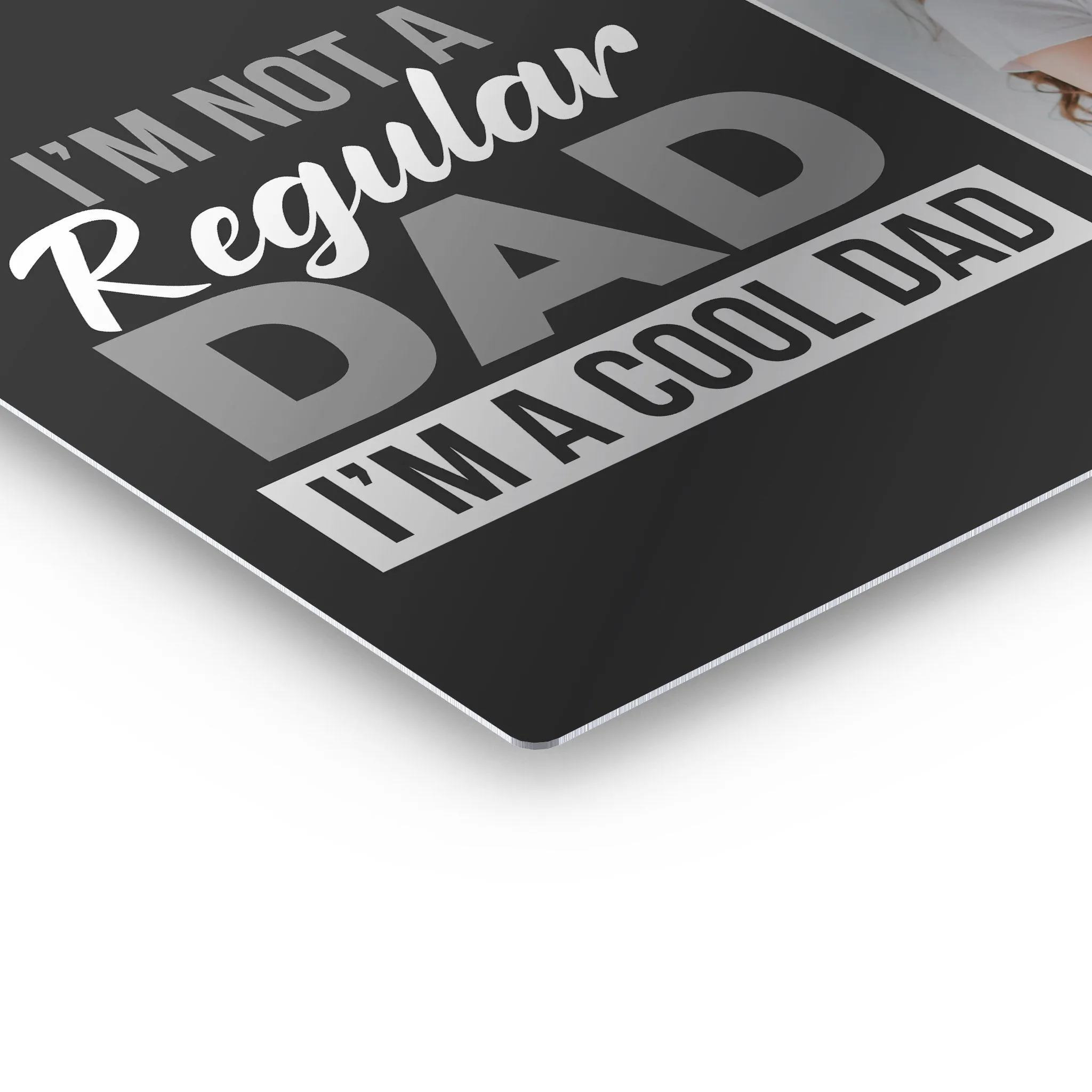 Personalized Father`s Day  Gift Wall Art Custom Photo  I'm not a Regular Dad I'm a Cool Dad