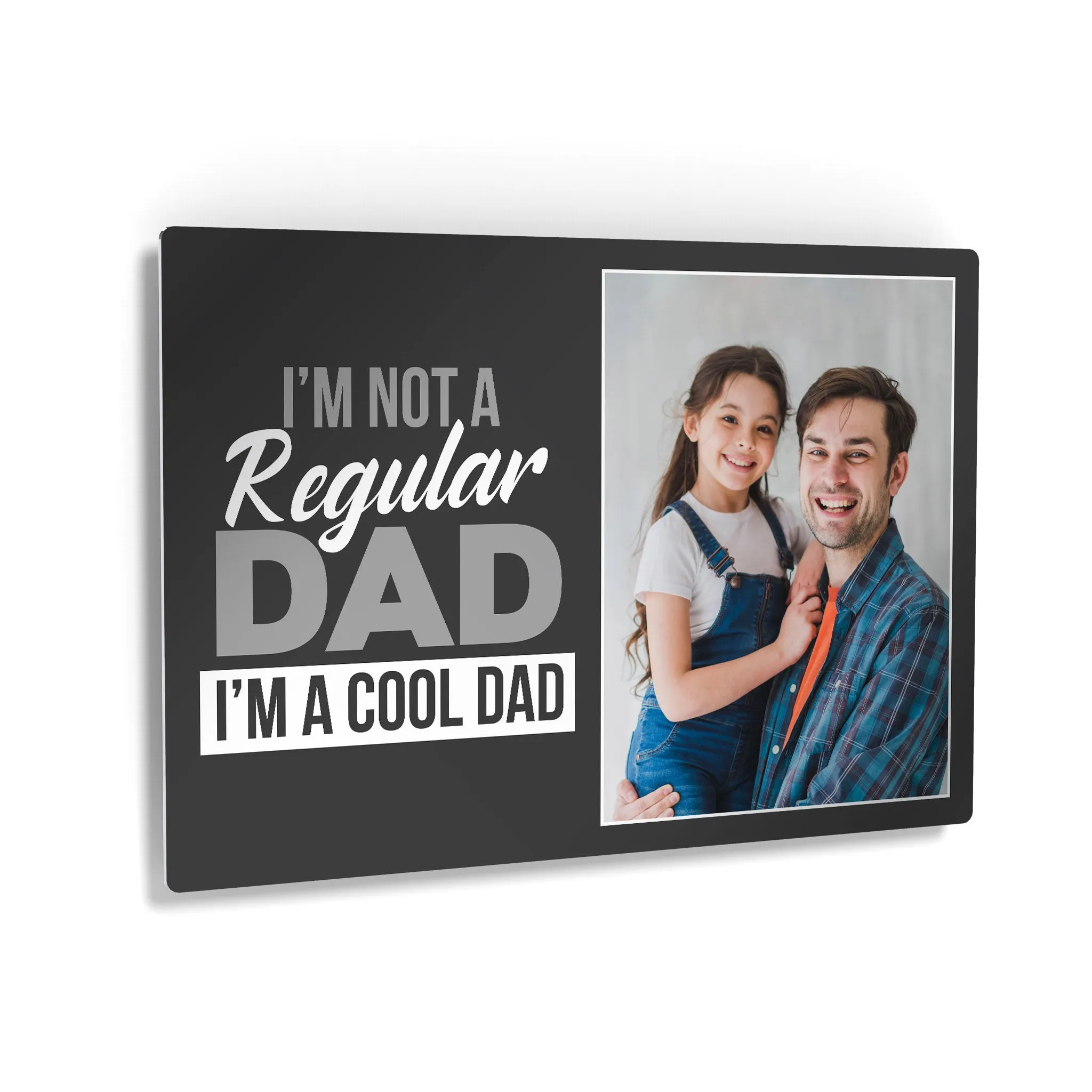 Personalized Father`s Day  Gift Wall Art Custom Photo  I'm not a Regular Dad I'm a Cool Dad