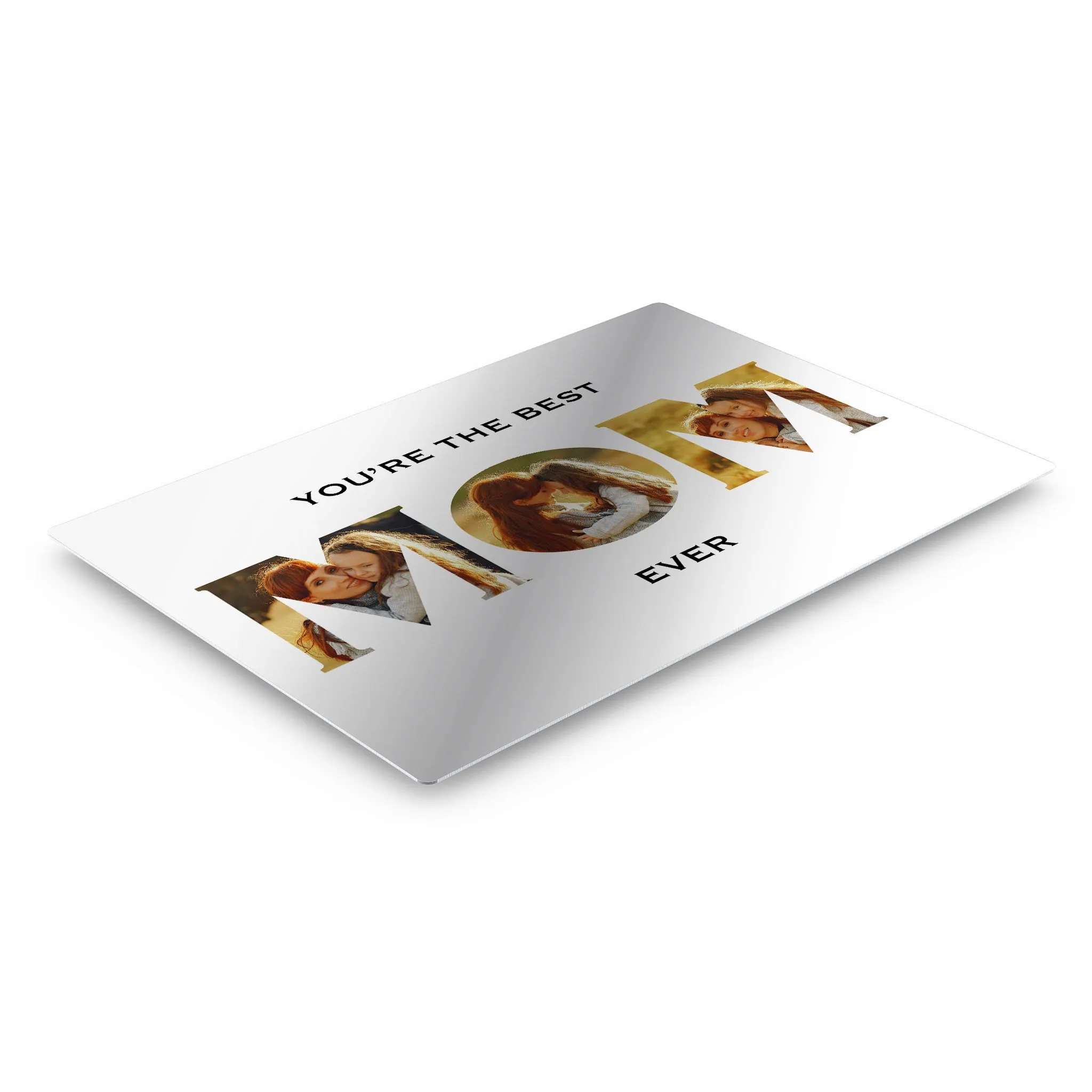 Personalized Mother Gift Wall Art Custom Photo Collage MOM Letter Shape You are the Best Mom Ever