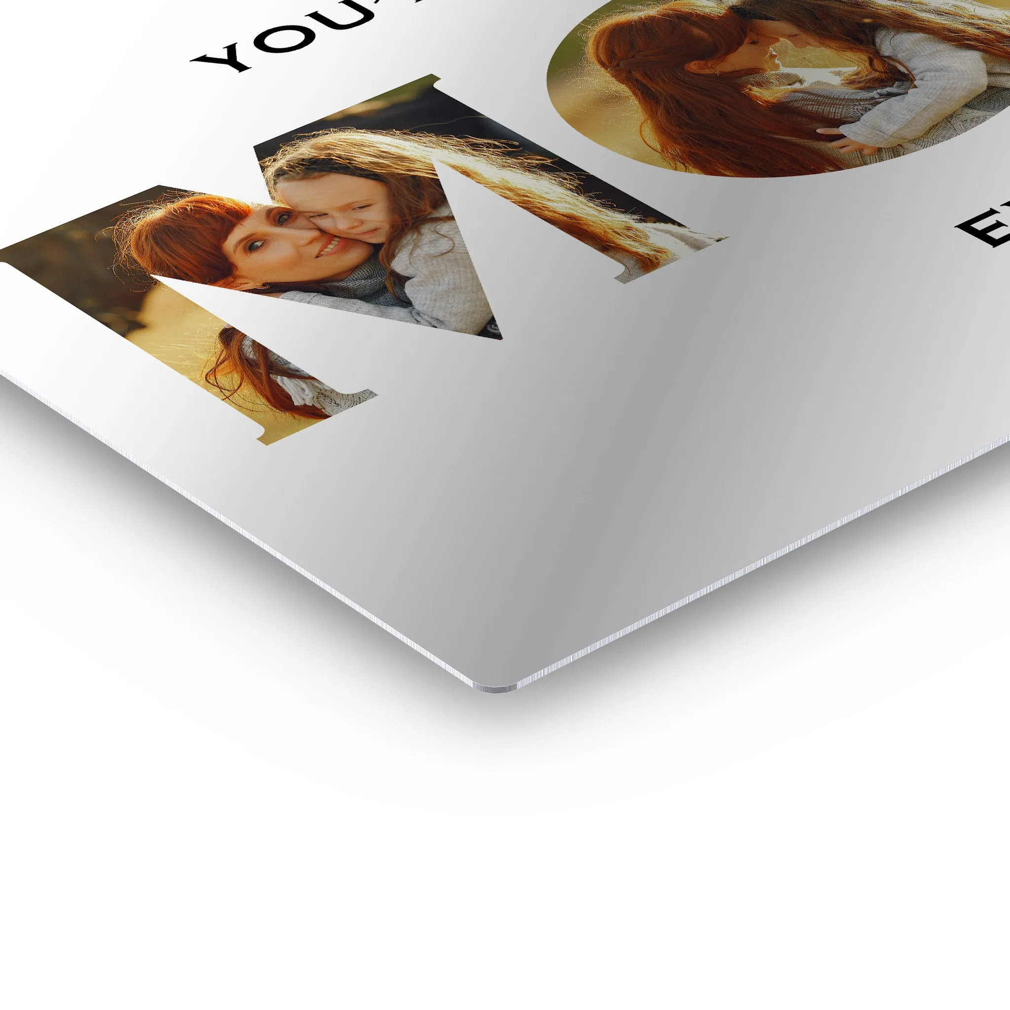 Personalized Mother Gift Wall Art Custom Photo Collage MOM Letter Shape You are the Best Mom Ever