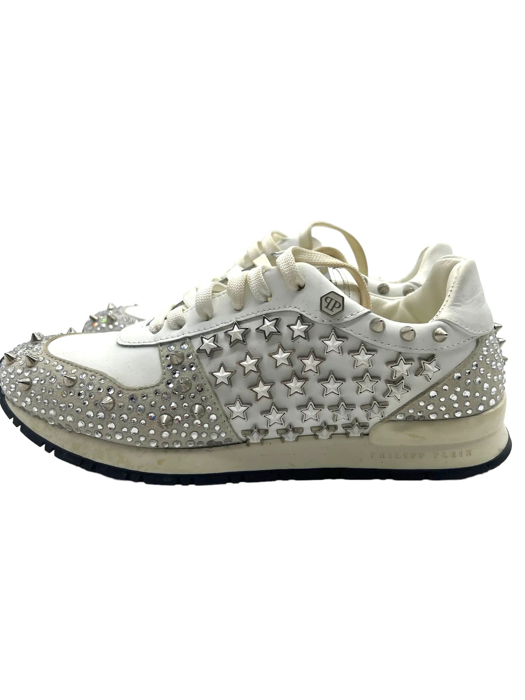 Philipp Plein Legend Embellished Size 37 Sneakers