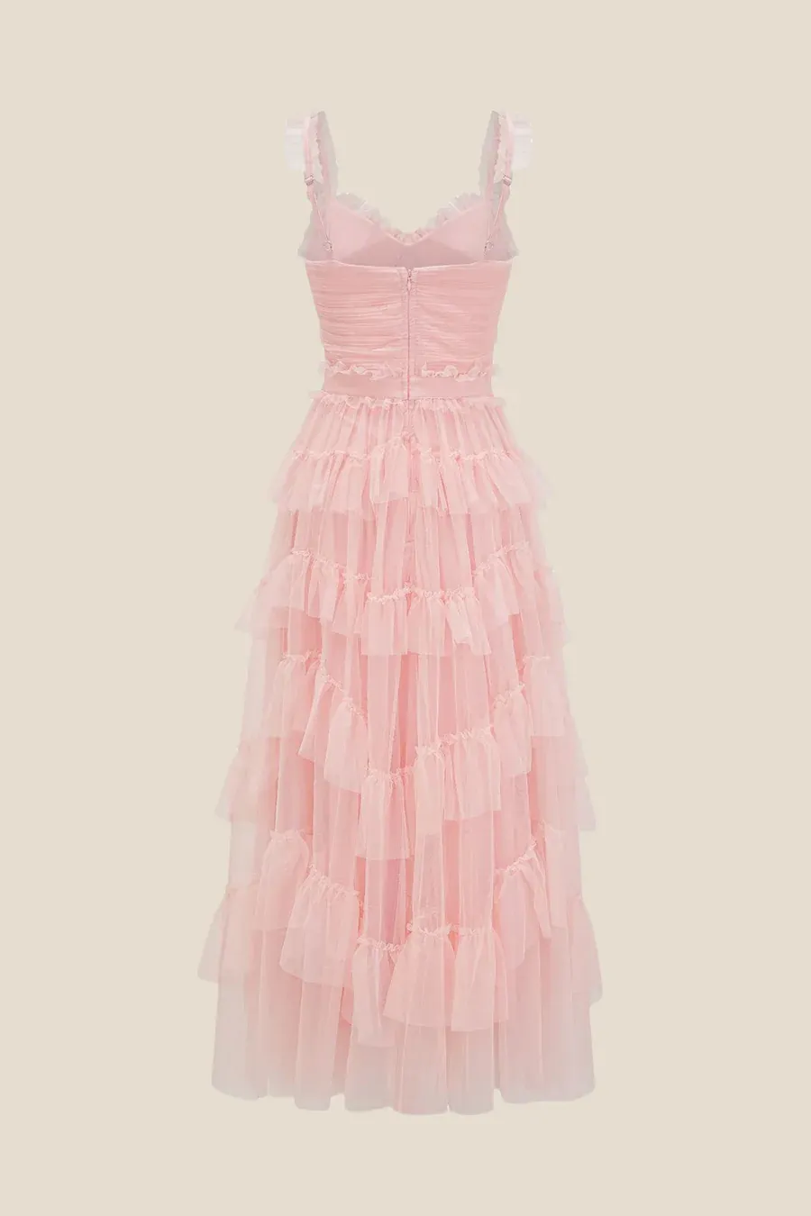 Pink V Neck A-line Party Dress Long Prom Dresses to Impress ,WGP1638