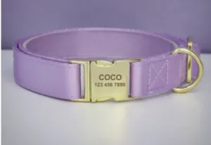 Purple Paradise Butterfly Collar With Flower - Personalized