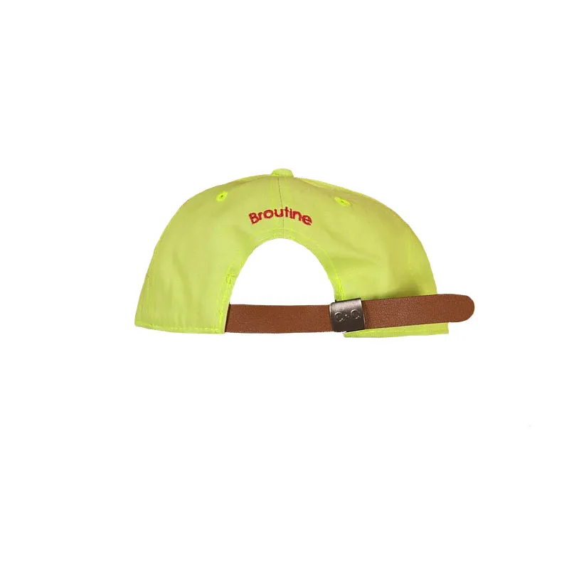 "BROUTINE" Casquette à petite visière Jaune fluo - URB1™